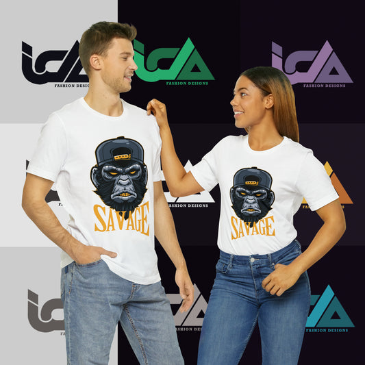 Savage Gorilla Design Classic Unisex Short Sleeve Tee