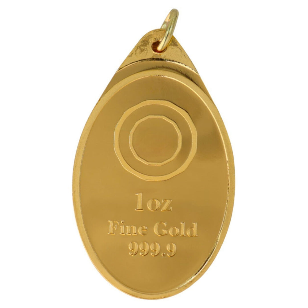 # 24K Yellow Gold I Love You in World's Languages Words Design 999.9 Pure Solid Pendant/Charm