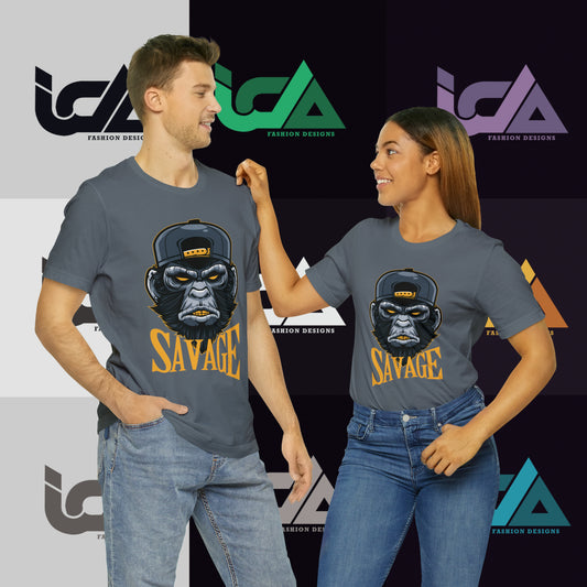 Savage Gorilla Design Classic Unisex Short Sleeve Tee